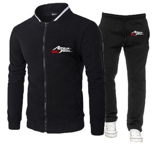 Tute da uomo Africa Twin Crf 1100 L Cerniera Stampa Giacche Tute sportive Felpe con cappuccio da uomo Moda Fitness Maglione Pantaloni sportivi SetUomo '