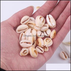 Charms Jewelry Findings Components White Diy Sea Shell Conch Charm Cowrie Beads Accessories For Women Beach Seashell Bracelet Necklace Ear