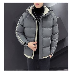 parkas kappa vintersvart dunjacka pufferjackor herrrockar dragkedja med luva vanliga polyeste rfiberfickor höstjackor herr stor Storlek 8XL