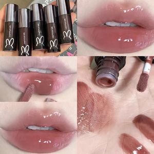 Lip Gloss Black Tube Mirror Water Lipgloss Moisturizing Liquid Lipstick Lasting Sexy Tint Makeup Korean CosmeticsLip