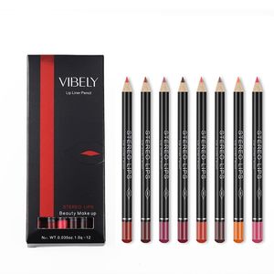 Lip Pencils 12 Colors Stylish Waterproof Lips Liner Long Lasting Matte Lipliner Pencil Makeup Comestics Tools