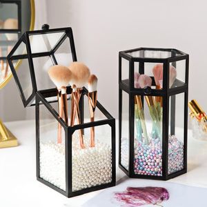 Förvaringslådor BINS KLAR ACRYLISK Makeup Brush Organizer Cosmetic Holder Box Pearls/ Separate Sale Endast Köp Pearl No BoxStorage