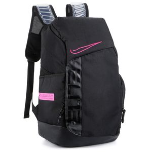 Unisex Elite Max Air Pro Backpack Air cushioned shoulder straps student computer bag Sports accessory knapsack Junior Black White Training Bags outdoor back pack