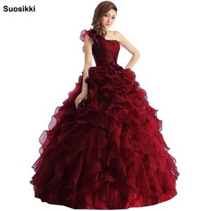 Suosikki ankomst aftonklänning boll klänning en axel ruffle afton klänning prom klänningar vestido de festa longo 201114