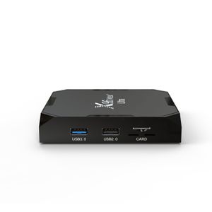 USA 10PCSロットX96 Max Plus Ultra Android 11.0 TV Box Amlogic S905X4 100M 2.4G 5GデュアルWiFi BTからの船