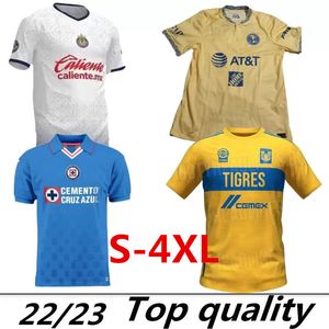 XXXL 4XL LIGA MX 22 23 Club America Chivas Home Soccer Jerseys UNAM PUM 2022 2023 Pre Match Cruz Azul Naul Nya Tigres Camisas de Futebol Atlas Special Football Shirt