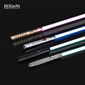 Lightsaber Laser RGB Metal Light Saber Sword Toys Espada Kpop Lightstick Brinquedos De Luz Juguetes Zabawki Oyuncak 220808