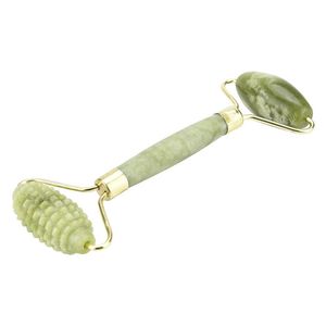 Natural Jade Roller For Face Double head Facial Beauty Massage Face Lift Tools Artificial Jade Roller Face Thin massager Support W246L on Sale