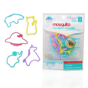 Japanese Styles Silicone Mosquito Repellent Bracelet Anti Bite Animal Shaped Colorful Mosquitos Wristband Pest Control Supplies