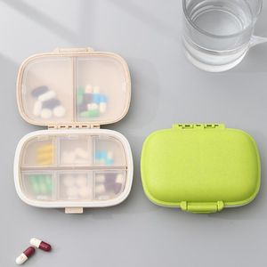 8 Grids Portable Travel Pill Case With Pill Cutter Organizer Medicine Storage Container Drug Tablet Box Plastic Pills Boxes