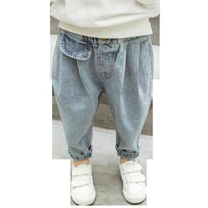 Baby-Jeans, Kleinkind-Jeans für Mädchen, lässiger Stil, Jeans für Kinder, einfarbig, Kinderkleidung 210412