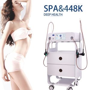 Newest 448khz slimming machine CET RET monopolar RF diathermy lower back pain relief and lose weight indiba deep Fat Reduction Body Care System beauty equipment