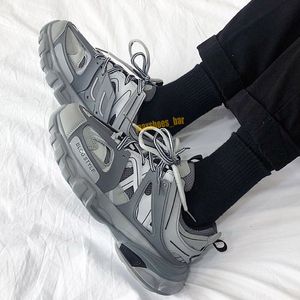 Lüks marka tasarımcısı erkek kadınlar gündelik ayakkabılar 3 3.0 üçlü beyaz siyah spor ayakkabı Tess.S. Gomma deri eğitmeni naylon baskılı platform eğitmenleri ayakkabı m85