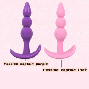 Giocattolo del sesso giocattoli massaggiatore massaggiatore vibratore giocattoli per adulti pene cazzo 1pc perline anali Jelly Plug Butt G-spot prostata silicone per donna uomo gay erotico 33FI