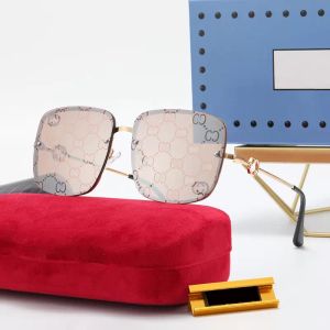 Herren-Sonnenbrille mit Spiegeldruck, Damenmode, rahmenlos, mehrfarbig, reflektierender Druck, Metallrahmen, Sommertrend, weiblicher Augenschutz, Outdoor-Sonnenbrille