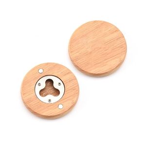 Apribottiglie rotonde in legno sottobicchiere magnete magnetico per frigorifero decorazione magneti apribottiglie per frigorifero regali per la festa del papà