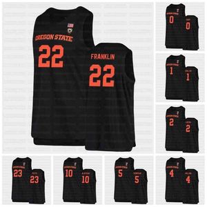 CeoC202 Oregon State Beavers NCAA Black College Basketball 2021 Jersey 0 Gianni Hunt 1 Maurice Calloo 2 Jarod Lucas Hollins Thompson Alatishe