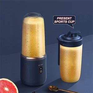 6 lâminas suco de xícara de copo de frutas suco de carregamento USB Squeezer liquidificador misturador de alimentos Máquina de plástico 220531