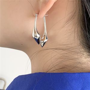 French Niche Design Irregular Water Drop Stud Earrings Women's High-End Sense Of Cold Simple Exaggerated Fashion Jewelry Gift