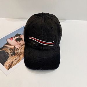 Clothing Caps toptan satış-Erkek Sıkıntılı Beyzbol Kapaklar Dalga Desen Casquette Luxurys Tasarımcılar Kova Şapka Yaz Kıyafet Kasketleri Fedora Tasarımcı Top Şapkalar Cap