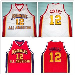 Nikivip All American Dwight Howard #12 Retro Basketball Jersey Męskie Męskie zszyte niestandardowe koszulki
