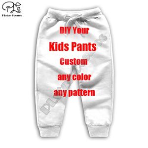 Дети дети малыш мальчик девочка малышка 3D Принт на заказ брюки DIY ваш сын Daugther Bant Long Outwear уличная одежда повседневная хараджуку 220707