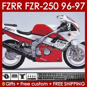 Yamaha FZR250R FZRR FZR 250R 250RR FZR 250 R RR 96-97 BODY 144NO.0 FZR250-R FZR-250R FZR-250 FZR250 R RR 96 97 FZR250RR 1996 페어링 키트 팩토리 레드