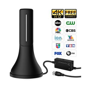 Satxtrem 338A Kryty / Outdoor Telewizor Antena DVB T2 Digital HDTV Antena Telewizory 120 Mile 4K UHF VHF Wzmacniacz Sygnał Wsparcie Ogień DTV Stick