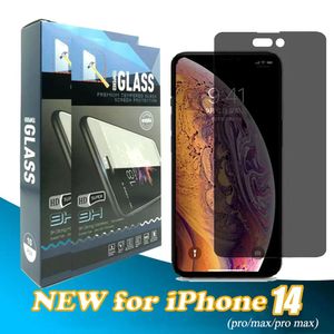 Privacy Anti-SPY Anti-Blare Hartowane szklane ochraniacz ekranu dla iPhone 14 Pro Max 13 12 Mini 11 XR XS X 6 7 8 Plus z pakietem papierowym detalicznym