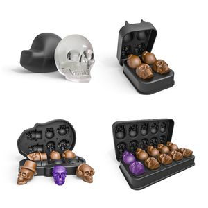 Bar Silikon Ice Cube Mold Skull Form Cake Chocolate Maker Trays Diy Molds 4 Styles