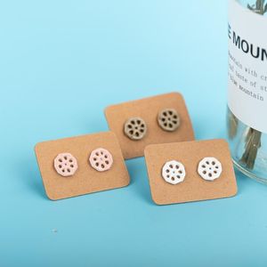 Ohrstecker Pflanzenserie Lotuswurzel Keramik Ohrringe Mode Geschenk Ohrstecker Schmuck Großhandel für Frauen Mädchen #LY206Stud Odet22 Farl22