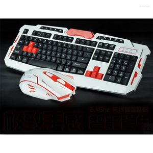 Клавианые мыши Combos Smart Wireless и Set White Red Black Computer Computer Comput Comput для ПК Gamerkeyboard