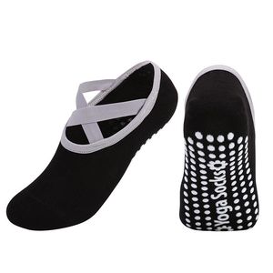 Calzini sportivi Fasciatura da donna professionale Yoga Cotone Backless Silicone Antiscivolo per palestra Danza Balletto Pilates Pantofole da donnaSport