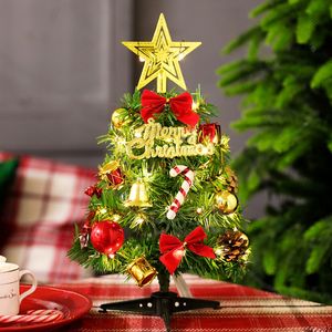 30cm Mini Christmas Tree Simulation Christmas Trees Ornaments With Light Xmas Party Decoration Shopping Mall Window Ornament BH7261 TYJ