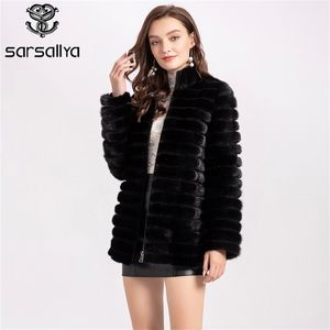 Doğal Mink Coats kadınlar kış gerçek kürk vizon ceket kadın gerçek kürk ceket kapşonlu siyah moda lüks kıyafetler bayanlar 201214