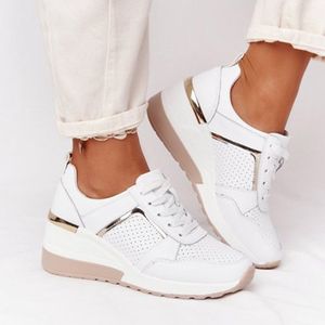 Märke Design Kvinnor Casual Skor Höjd Ökande Sport Wedge Skor Air Kudde Bekväma Sneakers Zapatos de Mujer 220318