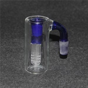 Łapanie szklane adapter bong 3,4 cala przezroczystość Pyrex Water Bubbler 45 90 stopnia 14 mm 18 mm dla Rig Dab Rig Bongs