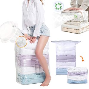 Storage Bags Vacuum 1/5 Pack Large Compression For Duvets Cloths No Need Pump Exhaust Air Just 3 SecondStorage