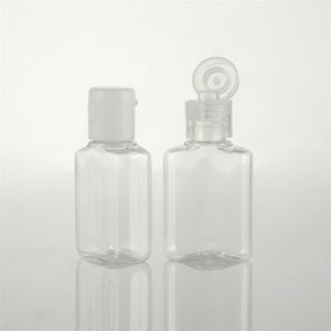 20 ml x 100 Clear Travel Portable Empty Plastic Flip Cap Bottle Cosmetic Shampoo Lotion Liquid Exempel Bottle Dispenser Injektionsflaskor T200819