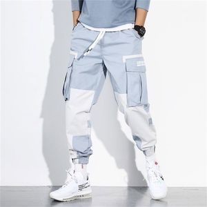 Men Spring Hip Hop Pants Club Singer Stage Costume Truysers Ribbons Streetwear Joggers Sweatpants Hombre 211006