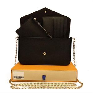 best selling L240 Newest handbags purses bags Fashion women Shoulder bag High quality Three-piece combination bags Size 21cm 61276 With box crossbody Designer handbag purse