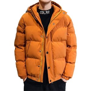 冬の厚いコートメンジャケットファッションコットンパッド入りコート通り厚い暖かいジャケットフード付きアウターウェアオスの服201209