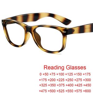 Solglasögon varumärkesdesigner unisex Presbyopia Reading Glasses Män Kvinnor Stripe Retro Gelgasses Transparent Comoputer Anti Blue Light Glassess