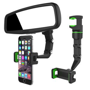 Suporte do telefone do carro universal Bracket Retrovisor Espelho Clip de condução Gravador Rotatable Smartphone Stand no carro 2022 New Cradle GPS HOLDE