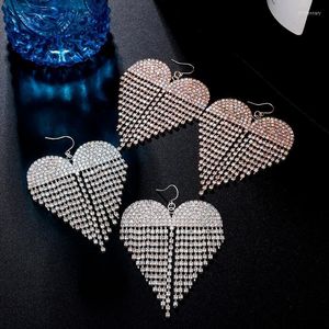 Stud Lange Quaste Voller Strass Tropfen Ohrringe Für Frauen AB Farbe Kristall Baumeln Mode Schmuck AccessoriesStud Kirs22