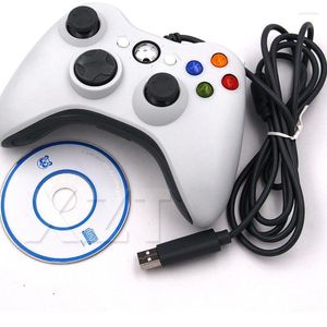 Oyun Denetleyicileri Joysticks 1 PCS USB Kablolu Joypad Gamepad PC Denetleyicisi Microsoft System Win7/10 Black White Phil22