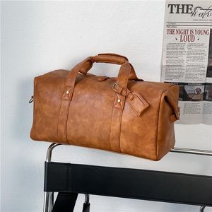 Kort affärsresa Bagage retro casual handväska manlig stor kapacitet enkel axel resväska sportväska1