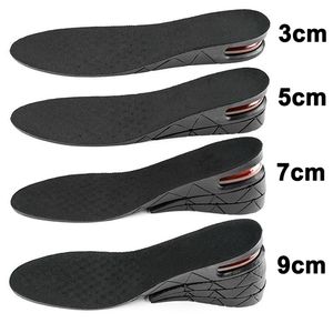 Height Increase Insoles Air Shoes Cushion Lifts Inserts Men Women 3 9cm Variable Insole Adjustable Cut Foot Pad 220610