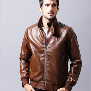 Giacche da uomo 2022 Motocicletta in pelle PU da uomo di marca per abbigliamento casual maschile Abbigliamento esterno Uomo