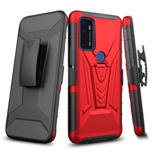 3 in 1 holster defender cases for cricket debut icon 3 U300 Vison 23 ovation 2 heavy duty robot clip phone case